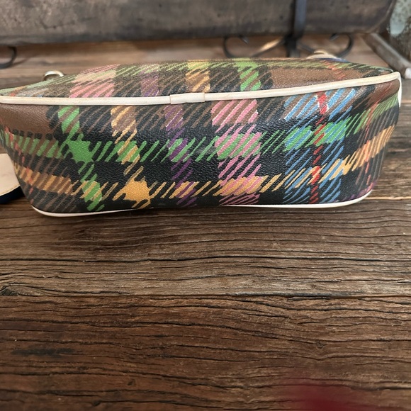 Dooney & Bourke Rainbow Tartan Y2K Banana Bag-RARE!!! - Picture 5 of 7